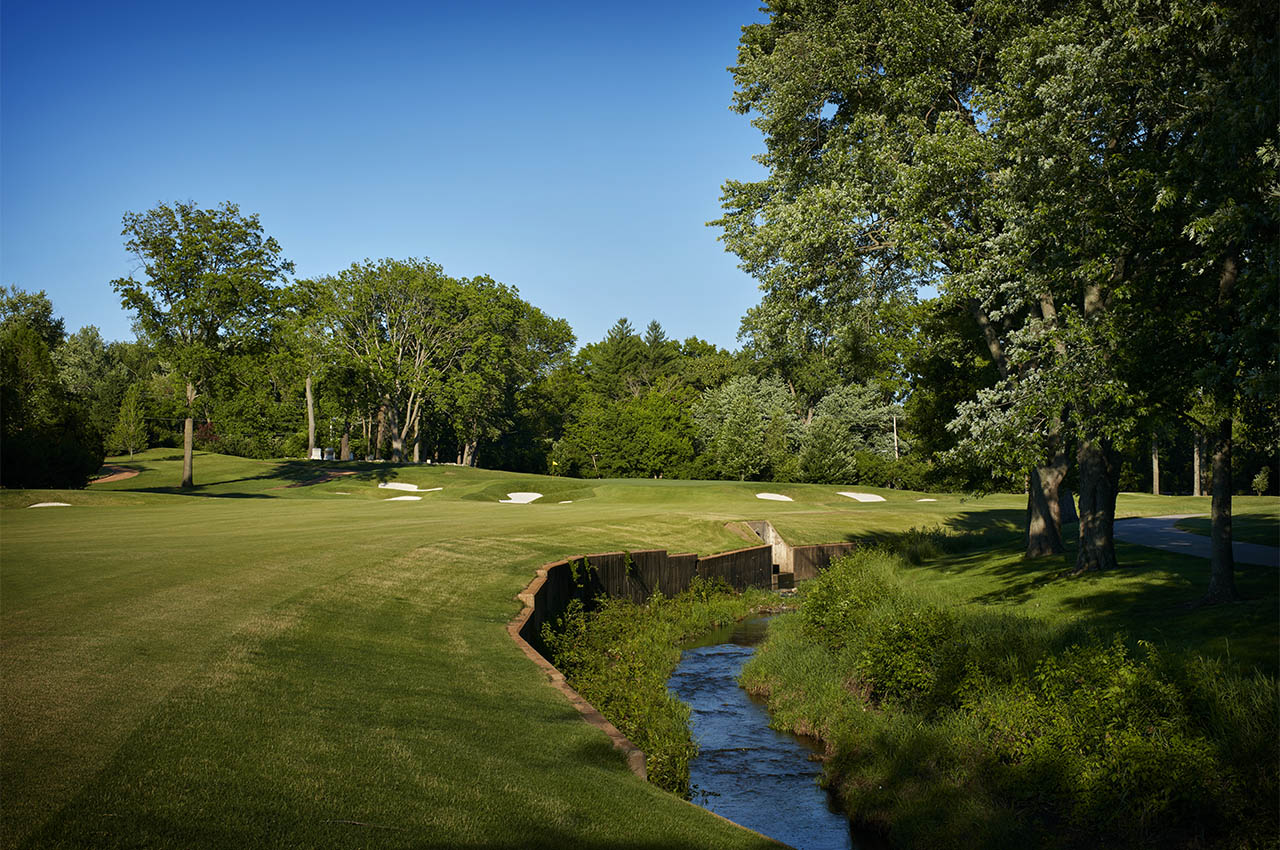 St. LOUIS, MO - MAY 15: A view of hole eight at Bellerive Country Club, home of the 2018 PGA Championship on May 15, 2017 in St. Louis, Missouri. (Photo by Gary Kellner/PGA of America via Getty Images) *** Local Caption ***